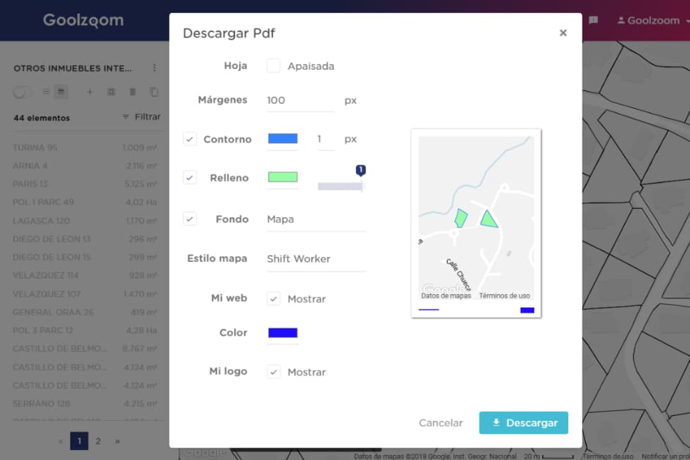 Mapas personalizados
